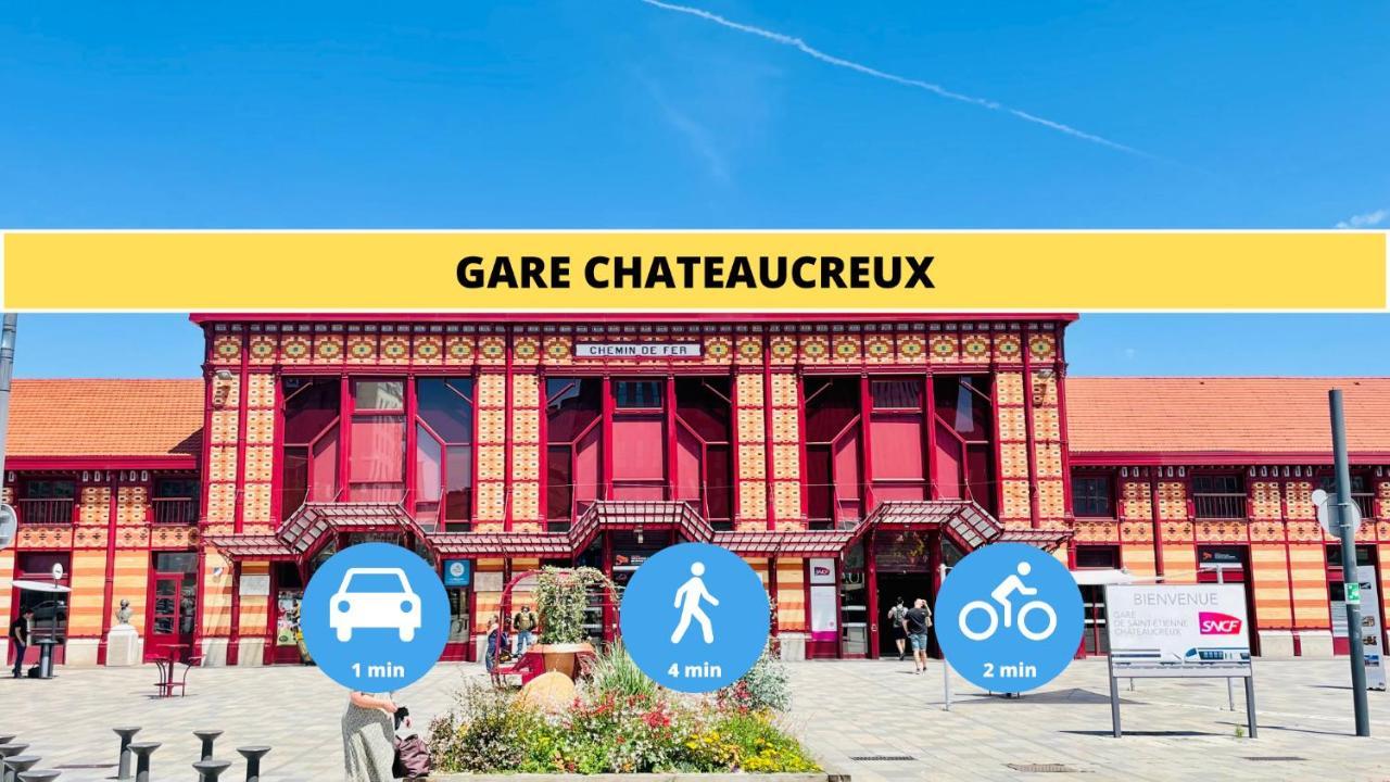 Apartmán L'Aventure, L'Experience Gaming - Ideal Familles & Professionnels - Borne D'Arcade Super Street Fighter - Billard - Retrogaming - Lances De Flechettes - Wifi Fibre Optique - Netflix - Climatise - Animaux Acceptes - Gare Chateaucreux A 500 M Saint-Etienne  Exteriér fotografie